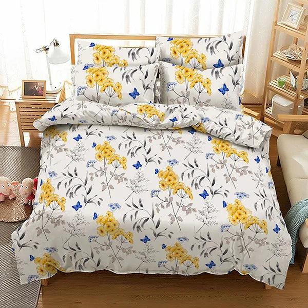 3-Pcs 100% Egyptian Cotton Printed Duvet Cover All Sizes - Dany Dude