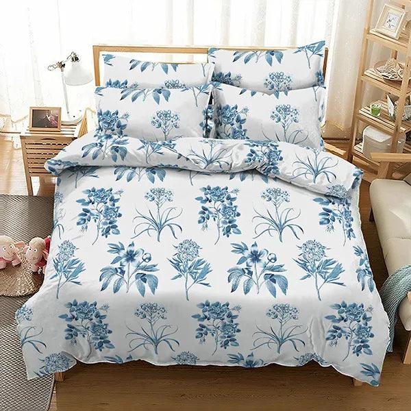 4-Pcs 100% Egyptian Cotton Printed Duvet Cover With Fitted Sheet Set All Sizes - Dany Dude