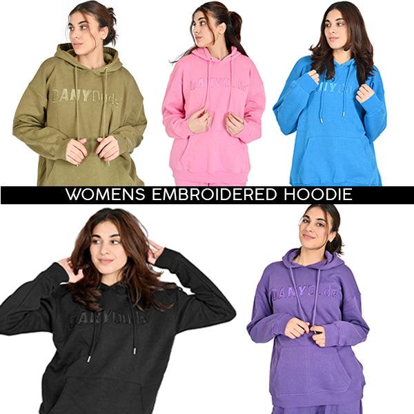 Ladies Embroidered Hoodie Tops Women Long Sleeve Tracksuit