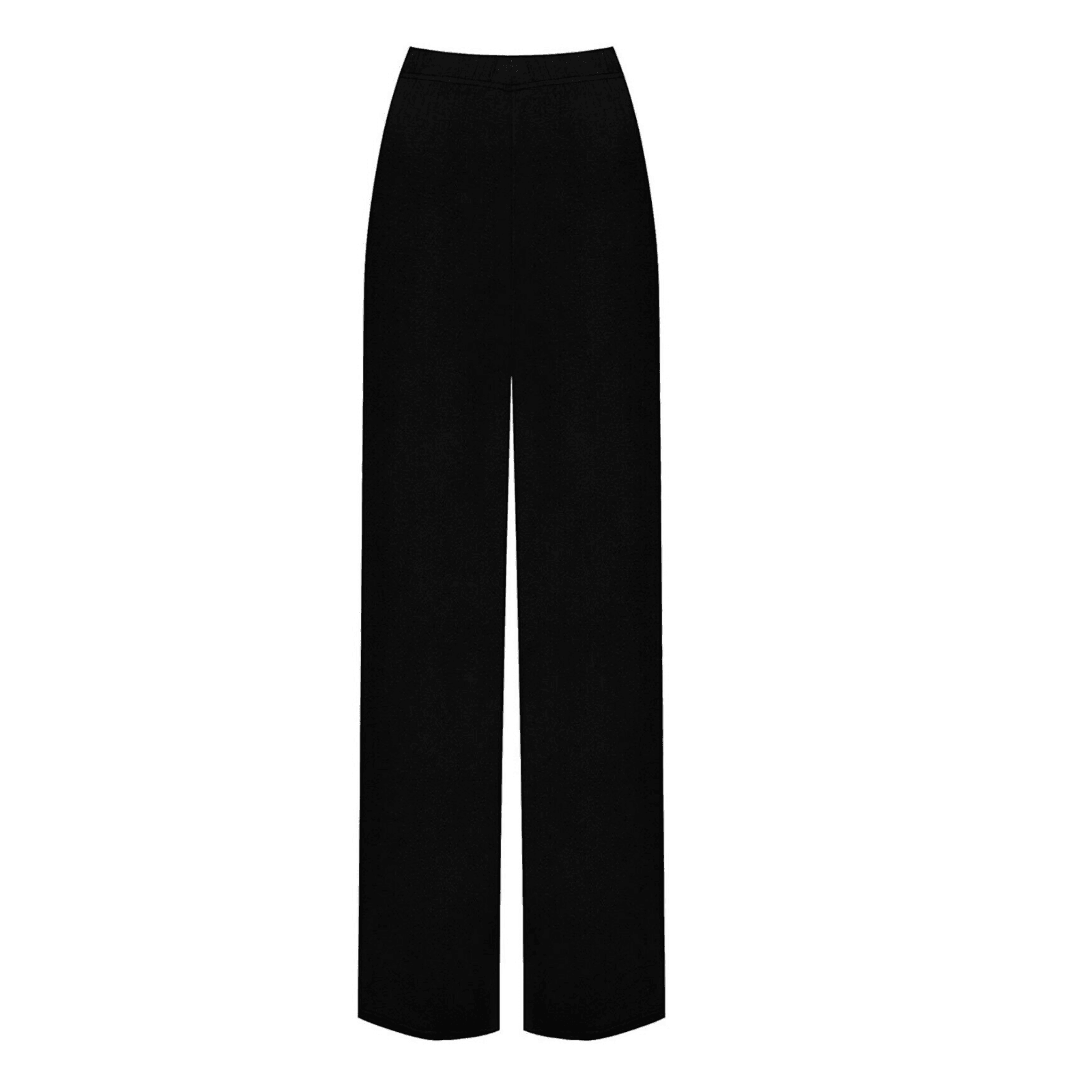 Womens Plain Palazzo Wide Leg Flared Ladies Trousers Bottom Pants