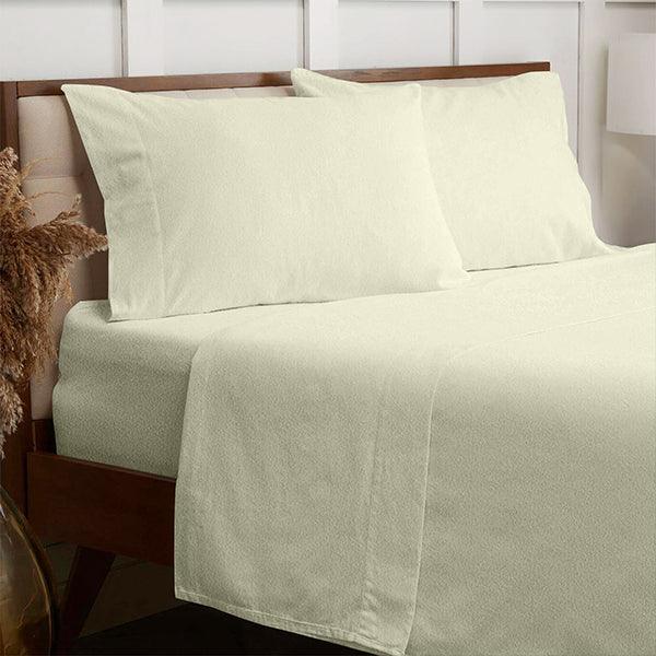 3-PCS 100% Brushed Cotton 30CM Deep Flannelette Fitted Sheet With Pillowcase - Dany Dude