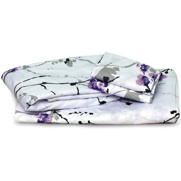 30cm Deep Printed Fitted Sheet Exotic Lilac- Dany Dude 