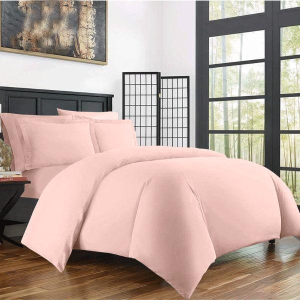 Cotton Duvet Cover Light Pink