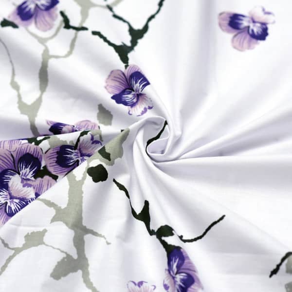 Deep Printed Fitted Sheet Exotic Lilac