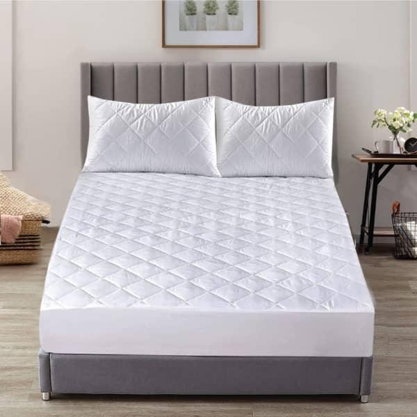 Extra Deep Quilted Mattress Protector Single Mattress Cover Topper Double Mattress Pad - Dany Dude