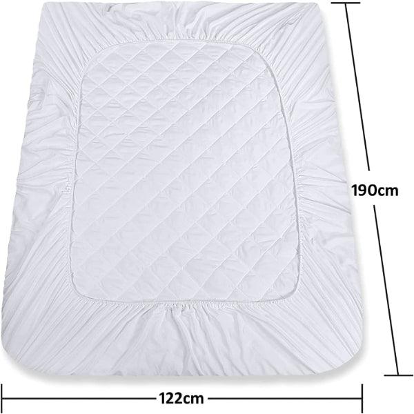 Extra Deep Quilted Mattress Protector Single Mattress Cover Topper Double Mattress Pad - Dany Dude